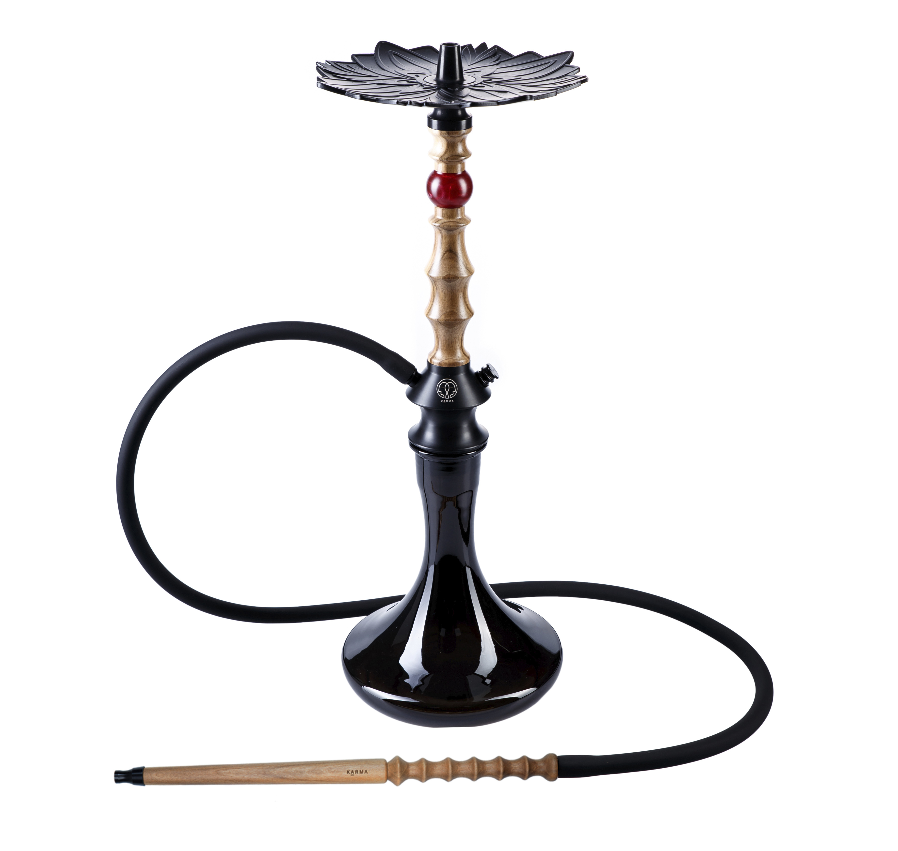 Изображение KARMA HOOKAH SET MODEL 1.2 WALNUT  RED №1
