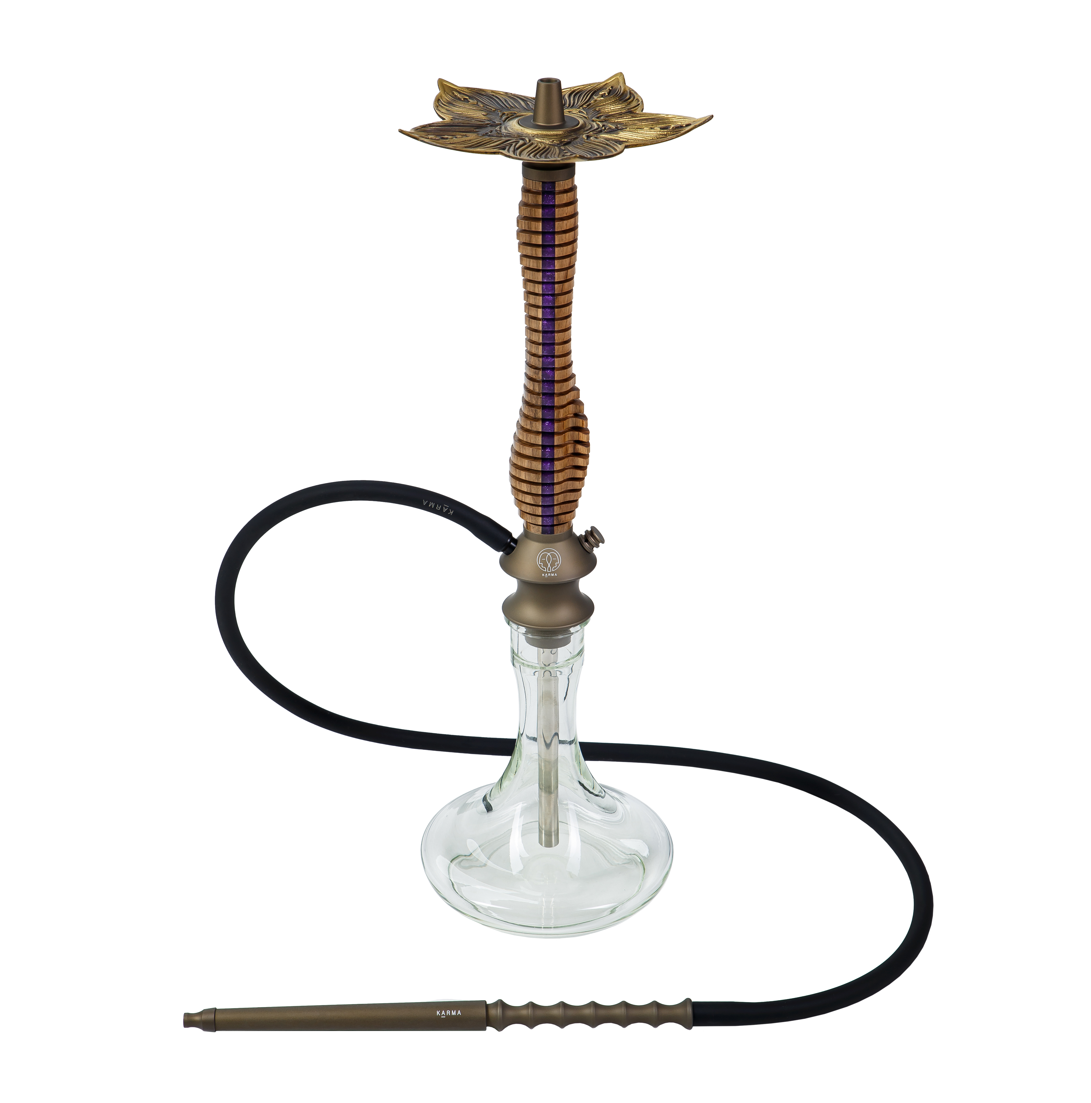 Изображение KARMA HOOKAH SET MODEL 3.0 LINE BRONZE VIOLET №1
