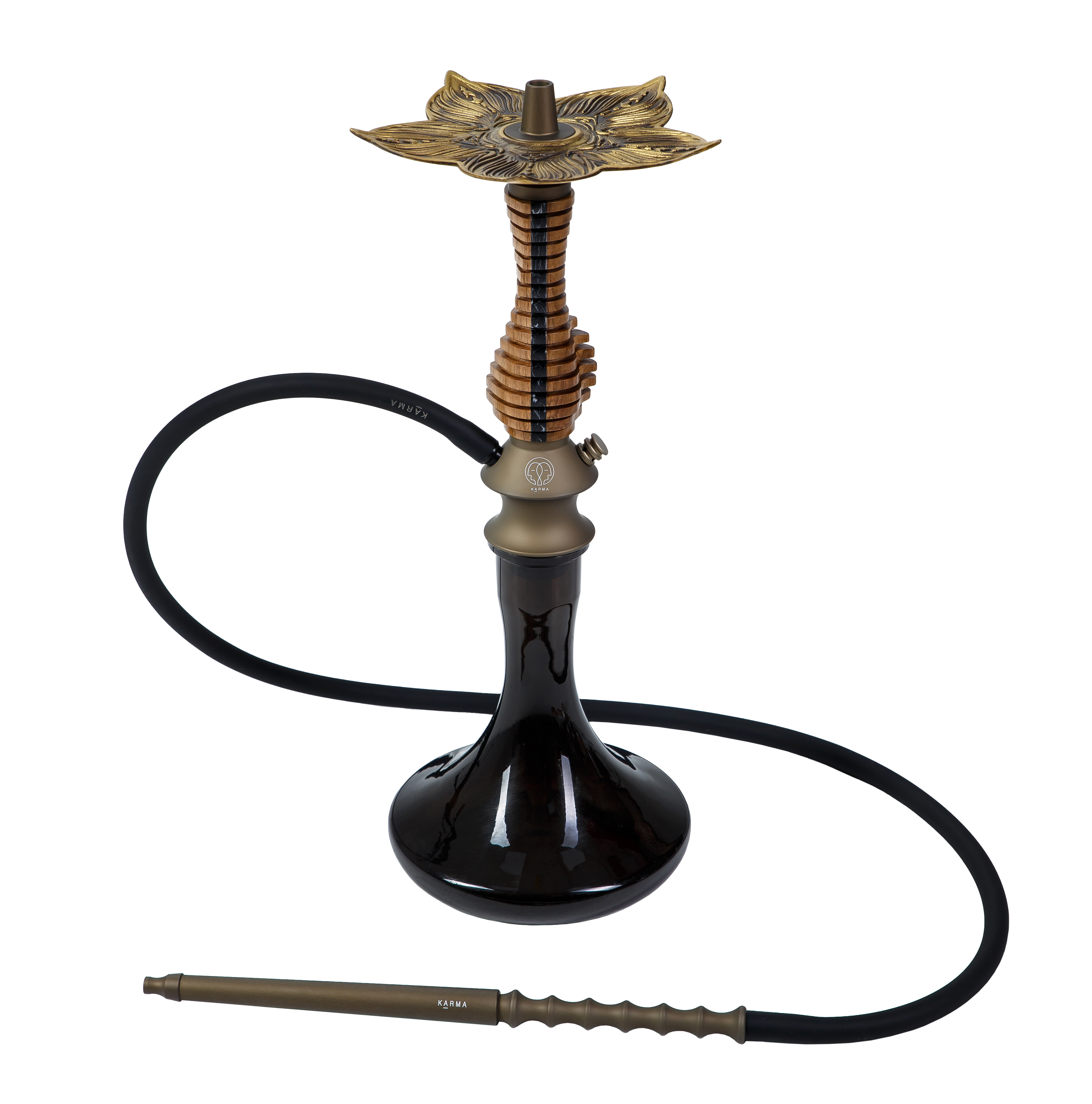 Изображение KARMA HOOKAH SET MODEL 3.0 MINI LINE BRONZE BLACK №1
