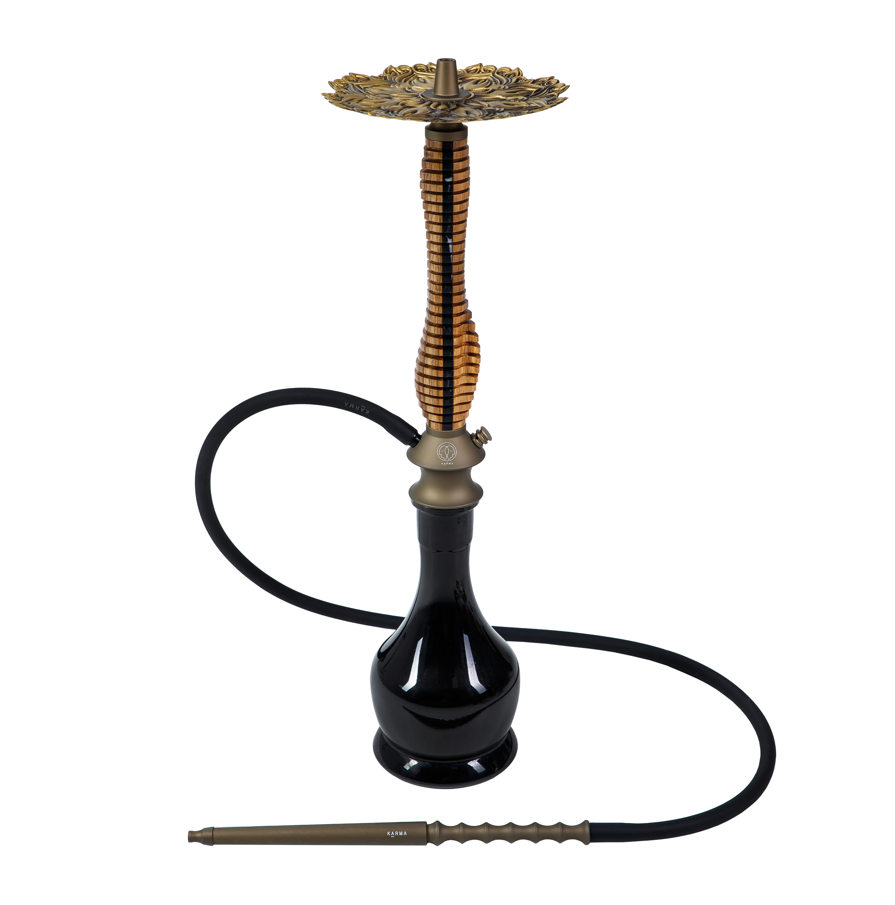 Изображение KARMA HOOKAH SET MODEL 3.0 LINE BRONZE BLACK №1