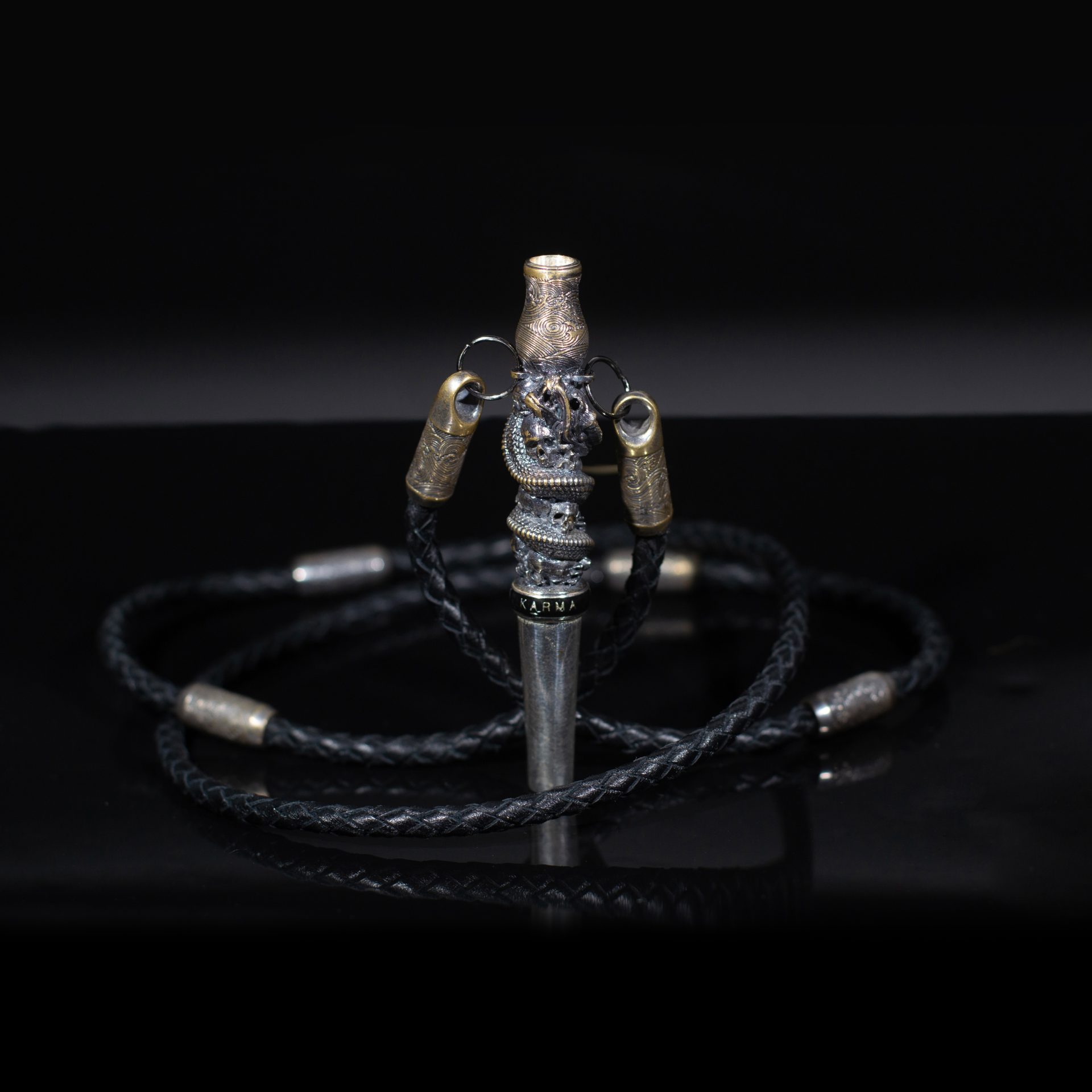 Изображение SET: Personal Mouthpiece KARMA Pandora FIKU RIU DRAGON + CORD №1 Изображение SET: Personal Mouthpiece KARMA Pandora FIKU RIU DRAGON + CORD №1