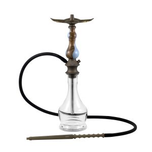 KARMA HOOKAH SET BRONZE MODEL 0.1 WALNUT BLUE