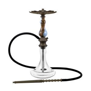 KARMA HOOKAH SET BRONZE MODEL 0.1 WALNUT BLUE