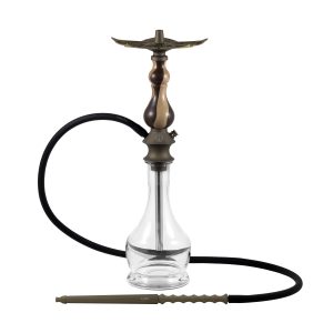 KARMA HOOKAH SET BRONZE MODEL 0.1 WALNUT BROWN